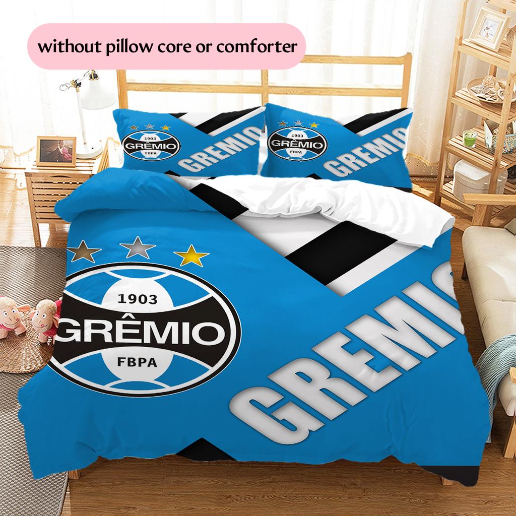 GREMIO FC Patroon Beddengoed Huisdecoratie Verjaardagscadeau (1 dekbedovertrek + 2 kussenslopen, zonder binnenkussen)