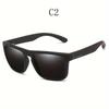 Fashion Oversized Polarized Sunglasses Men Women Luxury Driving Fishing Travel Vintage Square Sun Glasses for Man UV400 Eyewear