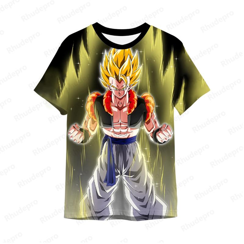 T-shirt Men Men's Children's Tops Dragon Ball New Shirts Fashion Summer Hip Hop Clothing Streetwear Goku Short Sleeve Y2k