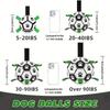 Durable PVC Dog Soccer Ball for Small to Large Dogs Interactive Fetch and Training Toy Bite-Resistant Pet Toy