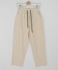 Jikeulib Elastic Waist Spandex Crooked Wide Pants