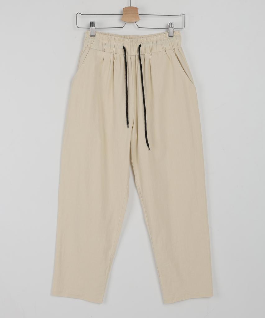 Jikeulib Elastic Waist Spandex Crooked Wide Pants