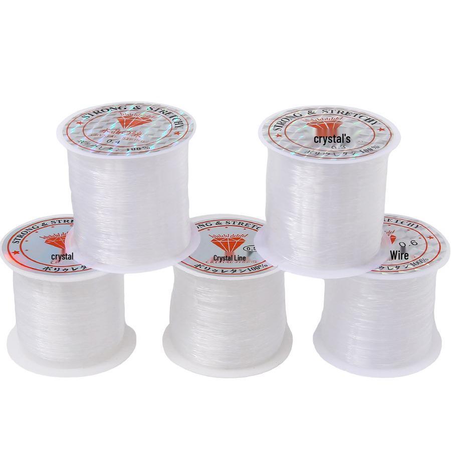 0.2-0.8mm Transparent Non-Elastic Fishing Line for Handmade DIY Jewelry: Bracelets, Necklaces, Beads