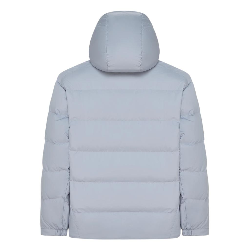 Men's Adidas Basic Down Jackets Men's Light Silver Hooded (Non-detachable) Moderate