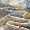 Monet Floral Double-Layer Gauze Pajamas for Women - Light Luxury All-Cotton Set for Spring and Autumn