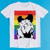 Police Officers Kissing Banksy LGBT Pride Gay Rainbow Graffiti Lesbian Gay Bi Trans Rights Retro Funny Parody Gift Tee T Shirt K1516