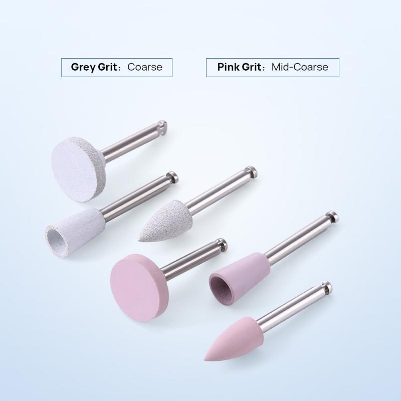 12Pcs/Box Dental Polisher Kit For Low-Speed Handpiece Dental Composite Finishing Polishing Dentistry Porcelain/Natural Teeth