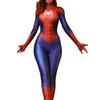 Body Cosplay Sexy do Homem-Aranha – Macacão Zentai Preto Vermelho, Fantasia de Super-Herói Justa para Mulheres, Festa de Halloween Anime