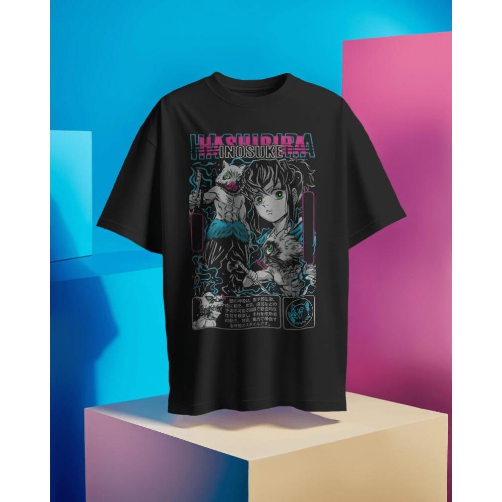 Demon Slayer Akaza (Upper Rank 3) Manga Style Graphic T-Shirt, Oversized Anime Streetwear Tee, Unisex Casual Top