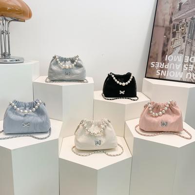 Nischendesign Trendige Ein-Schulter-Umhängetasche Modische Frische Personalisierte Bucket Bag Schöne Lässige Kettentasche Damen