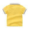 Summer Kidsren's Stripesd Lapel Casual Short-Sleeved T-Shirt Korean Style Kidsren's Polo Shirt Baby Embroidered Letter Top