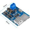6 Stück Micro-USB-MP3-Decoder-Modul TF-Karte U-Disk MP3-Format Decoder-Platine Verstärker Dekodierung Audio-Player-Modul 3,7-5,5V