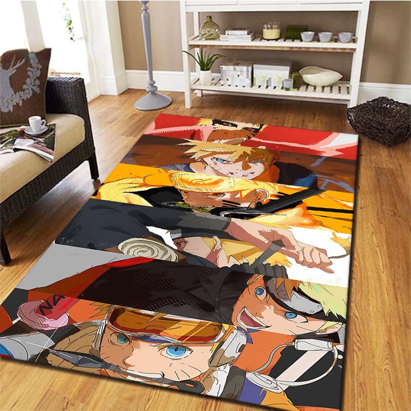 Naruto Evolution Carpet Rug For Living Room Bedroom Home Sofa Decoration,kids Play Nonslip Floor Mat