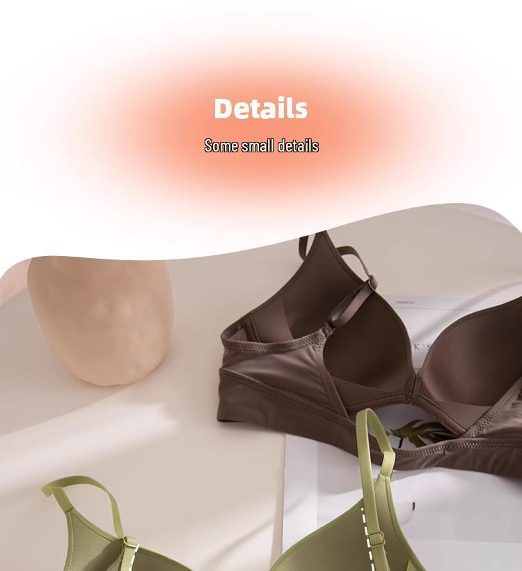 Wireless Front Closure Bra for Small Bust - Seamless Shaping, Buttoned Beautiful Back Lingerie