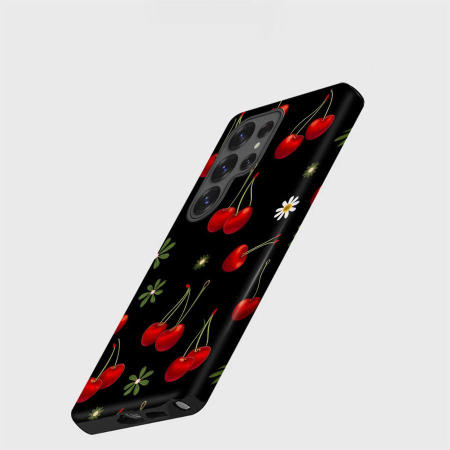 Cute Cherry Soft Cover Capa Phone Case for Samsung Galaxy S25 A16 S24 Ultra S23 S25Ultra A56 A36 S23Ultra S20 FE A26