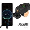 36W Motorcycle Dual USB Charger Handlebar QC3.0 Fast Charging Waterproof 12V Phone Socket Adapter With Voltmeter Display Accessories
