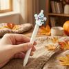 Gift for Halloween Lovers Ballpoint Pen, Cute Ghost Skull Pumpkin Retractable Gel Ink Unique Spider Web Pens 0.5mm Fine Point Writing Pen Party,