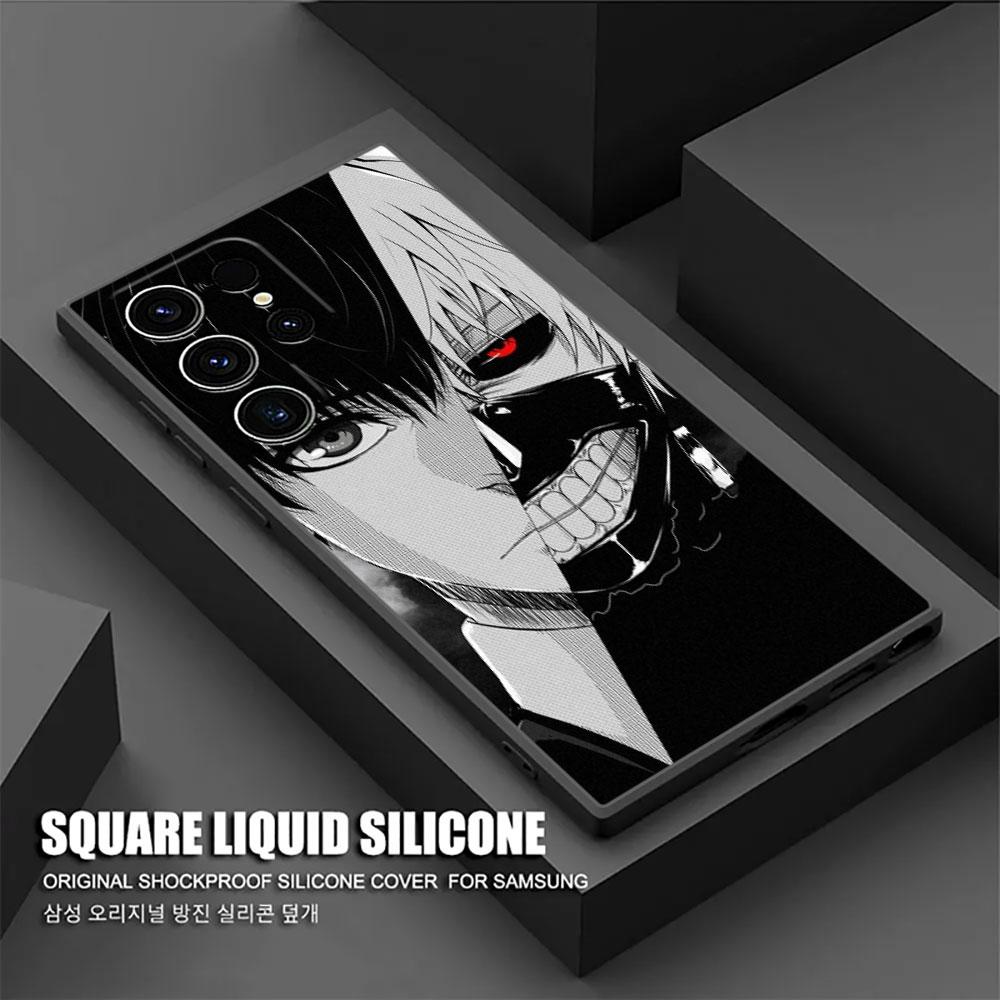 Tokyos Anime Ghouls Phone Case For Samsung Galaxy S24FE Case S25 S23 S21 Ultra S20 S24 FE S22 Plus A35 A55 5G Cover Kens Kanekis