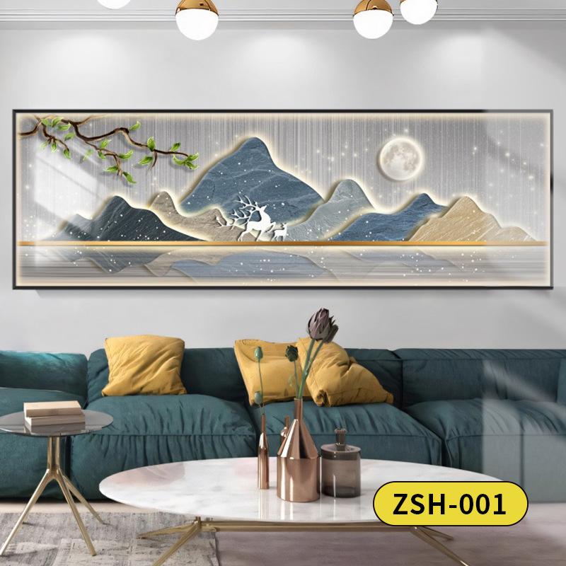 Golden Mountain Self-Adhesive Wall Art: Ideal for Bedrooms, Living Rooms, Hotels, and Guesthouses