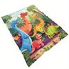 1pc Dinosaur Blanket Printed Thin Blanket.Four Season Blankets Suitable for Sofas,beds,living Rooms,travel,soft and Nap Office Shawl Blanket