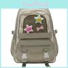 Shoulder Large Bag Capacity Solid Color Backpack Unisex School Student Travel