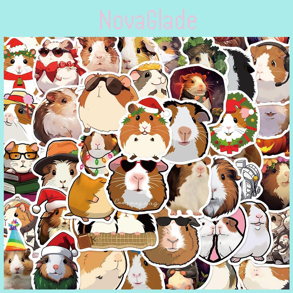 50 Cartoon Guinea Pig Doodle Stickers Personalize Your Guitar Notebook Or Luggage Waterproof Wholesale