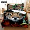 Lie Tiger Bedding Set, 3Pcs Duvet Cover Set, Soft Comfortable Breathable Duvet Cover, For Bedroom Guest Room Decor