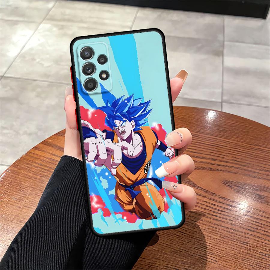 Dragon Ball Color Goku Case for Samsung Galaxy A15 A16 A06 A70 A05 A12 Note 20 Ultra 10+ 9 8 A14 A30 A13 A50 Back Phone Cover