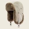 Winter Warm Fleece Lined Ear Protection Hat Men Women Outdoor Cycling Motorbike Windproof Thermal Cap