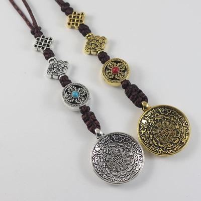 Tibet Bagua Zodyak Alaşım Kolye