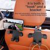 Portable Metal Multifunctional Hook Phone Holder Without Installation For Car