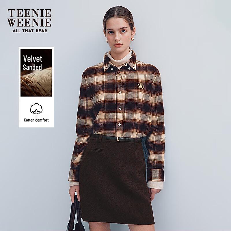 

Teenie Weenie Bear Women s 2025 Winter Plaid Flannel Shirt M