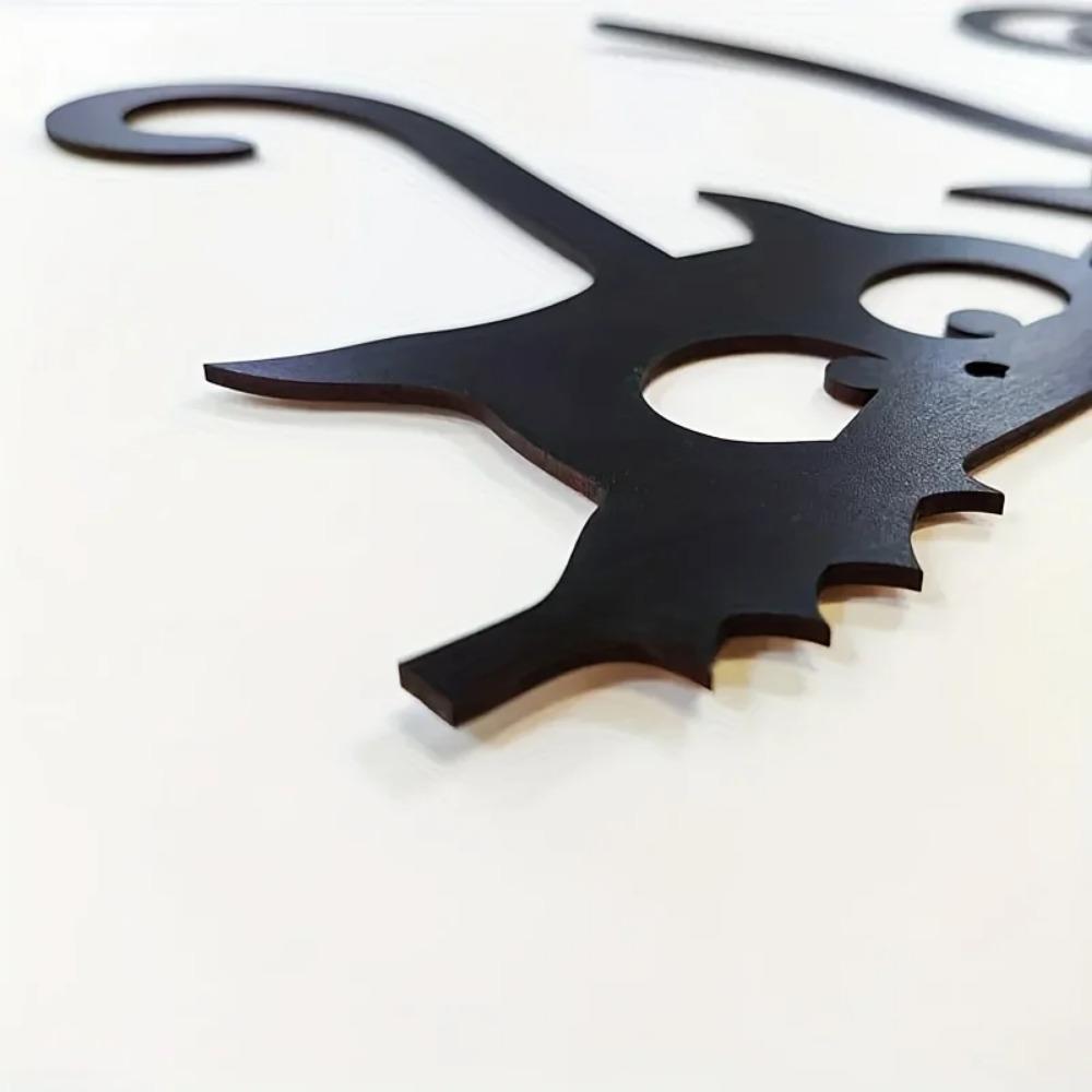 Katzen Wandkunst Metall Elegant Hängende Wandkunst für Wohnzimmer & Schlafzimmer, Stilvolle Accessoires zur Raumdekoration