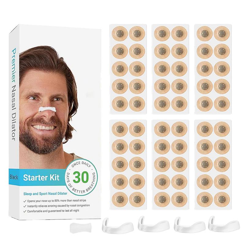 15/30Pairs Nasal Breathing Dilators Starter Kits Magnetic Nose Strips Increase Sports Air Intake Improve Sleeping Reduce Snoring