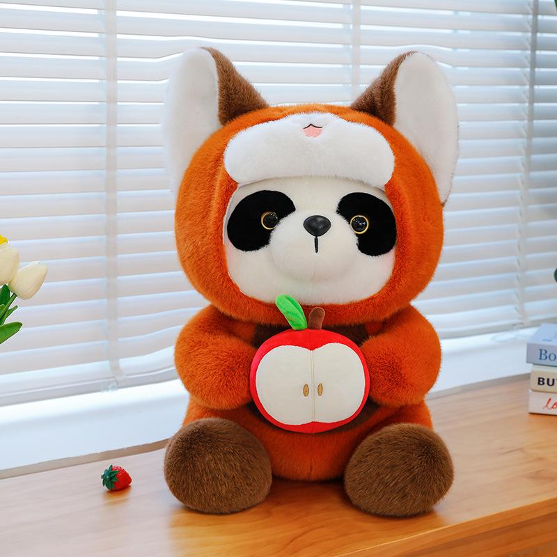 

Adorable Tuantuan Bear & Raccoon Transformation Plush Pillow - Cute Panda Gift for Girls 28cm (0.36kg)