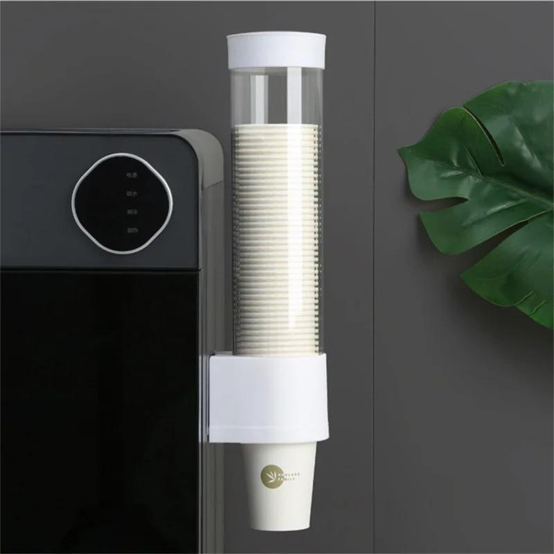 Wegwerpbekerdispenser voor papieren bekers. Wandmontage voor waterdispenser, keuken of woonkamer.
