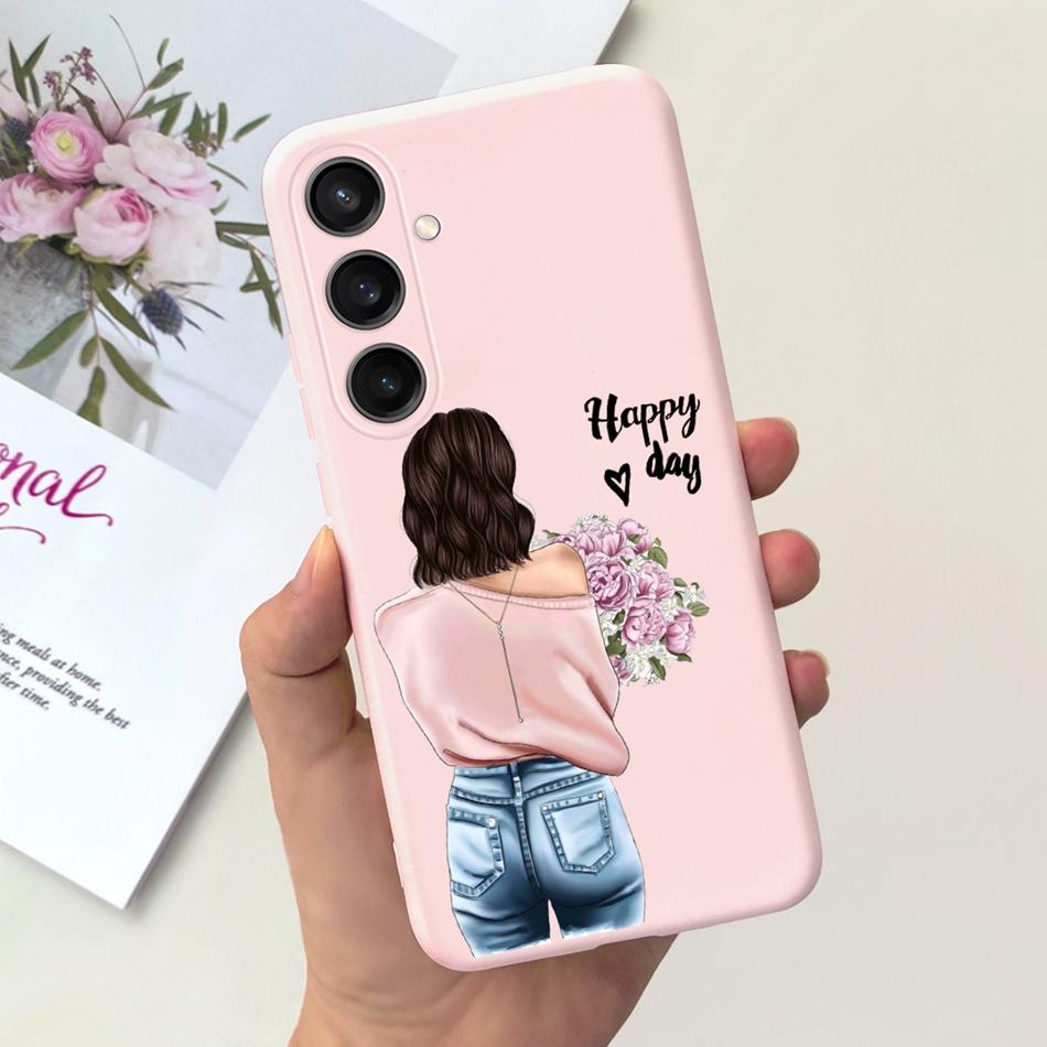 For Samsung Galaxy S23 FE Fashion Sunflower Butterfly Painted Case For Samsung S23FE 5G S 23fe SM-S711B Soft Silicon Jelly Cases
