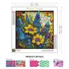 CHENISTORY 5D DIY Diamond Painting Flower Diamond Embroidery Paintings Accessories Number Full Square/Round Rhinestone Picture