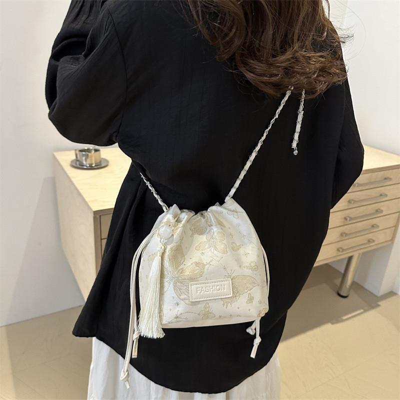 Minimalist Fashion Shoulder Bag For Women 2024 Trendy Summer Large Capacity Pu Bucket Bag