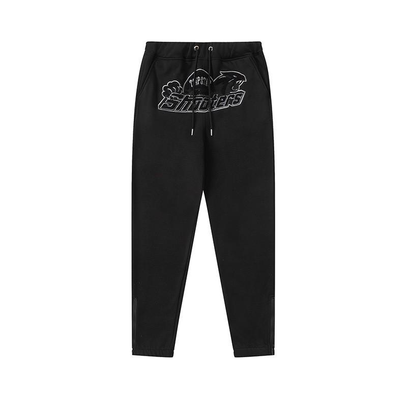 Mens Gradient Letter Tiger Head Embroidered Hoodie Jogger Set Streetwear Winter Outfit