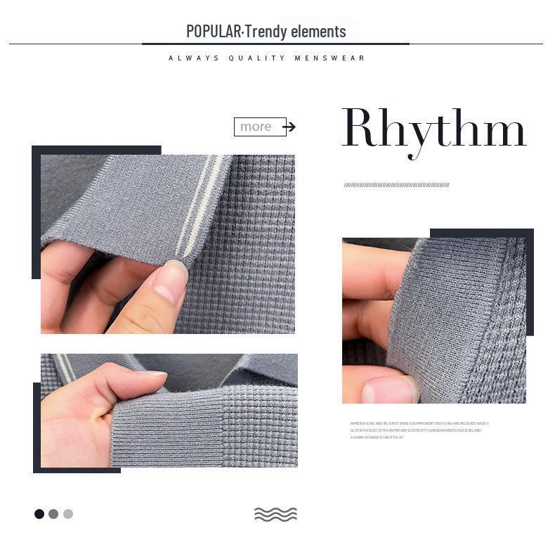 Autumn 2025 Wool Lapel Knit Sweater for Middle-Aged Men - Lightweight Base Layer Shirt