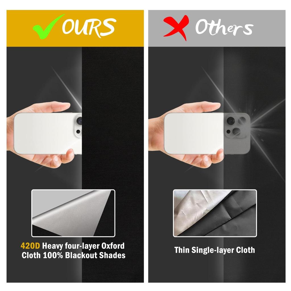 Curtains Portable Travel Curtains Temporary Self-Adhesive Cut Curtains