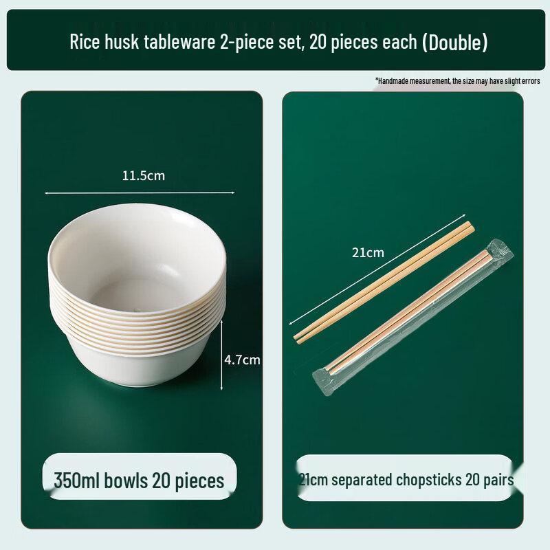 Eco-Friendly Rice Husk Disposable Bowl