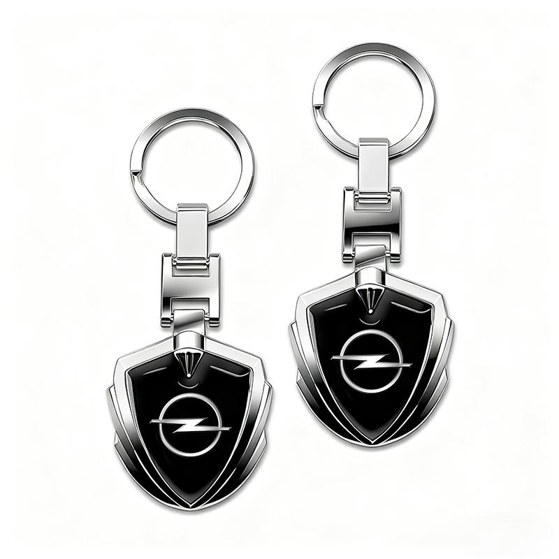 1/2pcs Car Keyring Holder Metal Keychain Ring Pendant For Opel Corsa Astra Insignia Vectra Zafira Meriva Mokka Grandland Vivaro