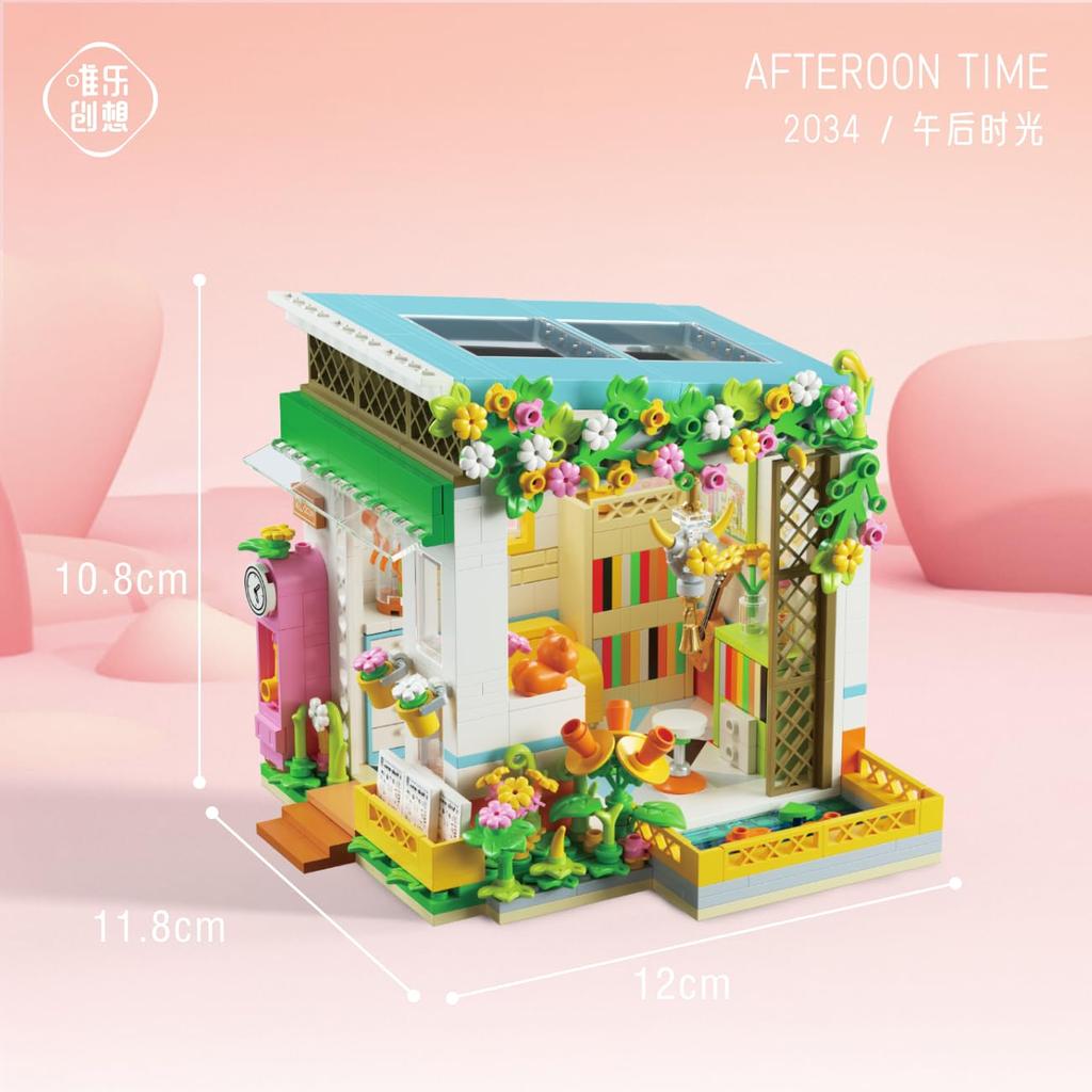 IMPLAY TOYS Fairy Tale Town Series House Version Afternoon House 618 Pieces (2034)