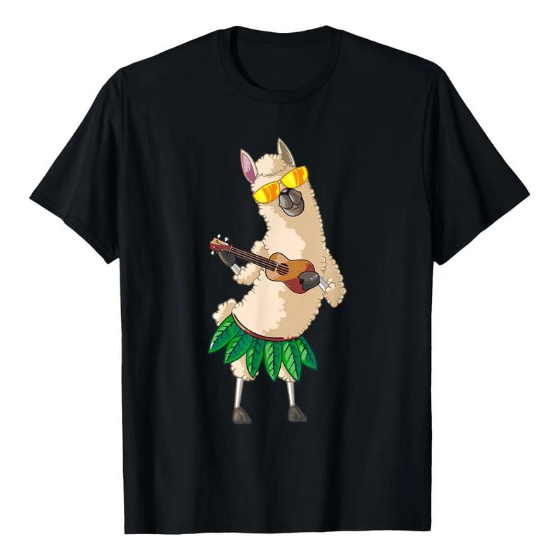 Camiseta De Regalo Llama Ukelele Luau, Bonita, Divertida Y M S