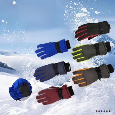 Men's Winter Warm Gloves: Velvet-Lined for Ski, Motorcycle, and Electric Bike Riding