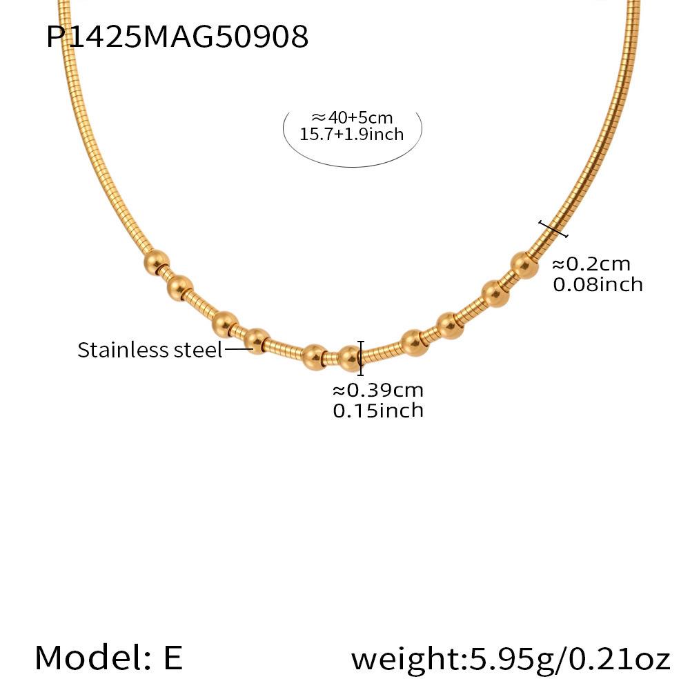 

Oumeka Fruit-Shaped Zircon Choker with Stainless Steel Pendant for Women