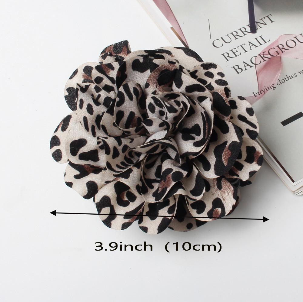 Tkaninowe Kwiatowe Spinki do Włosów dla Kobiet Dziewcząt Lampartowe spinki do włosów Spinka do Włosów Plastykowe spinki do włosów Akcesoria do Włosów