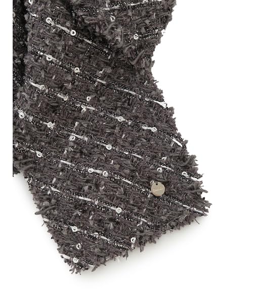 Snidel Ribbon Tweed Scrunchie SWGG255644 DGRY Free Size Women's